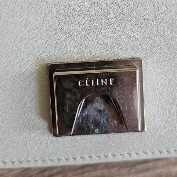 Celine Medium Frame Bag Red & Jade Green Calfskin Leather Fall 2017 Phoebe Philo